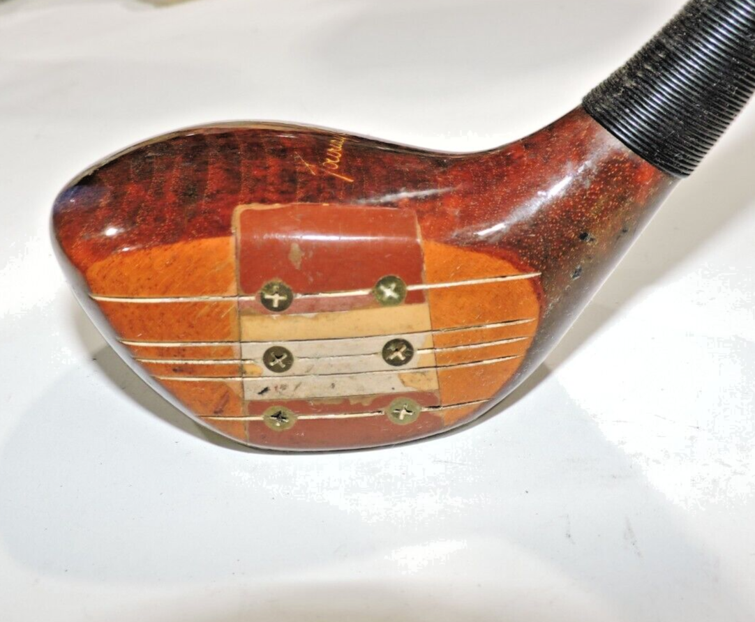 Macgregor Eye-O-Matic Tourney Driver PERSIMMON Golf Club 6 screw