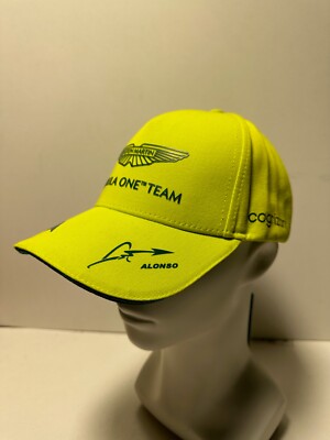 Aston Martin Fernando Alonso F1 Team Cap Limegreen Neu  Sponsorcap
