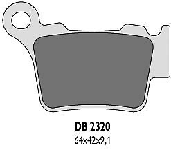Plaquettes de frein arrière Brembo KH368 pour moto KTM