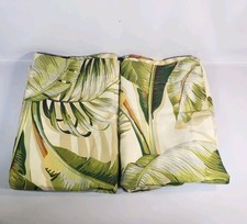 Tommy Bahama Home Palmiers Cotton Pillow Shams Set 2 Tropical Leaf 29.5 x 24
