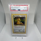 Wizards of the Coast 1999 Pokemon Fossil Dragonite Holo Rare 4/62 PSA 8