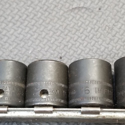 Snap On 3/8" Drive 13 Piece 6-Point Metric Shallow Impact Socket Set IMFM - Picture 6 of 18