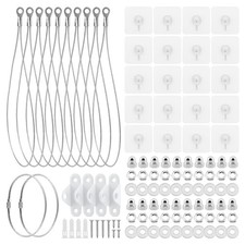15.72 Inches Furniture Anchors Kit, 10 Pcs No-Drill TV Safety Straps, Furnitu...