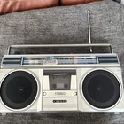 Vintage Sanyo Boombox Model M9705 Cassette Player Does Not Work, Radio Works!