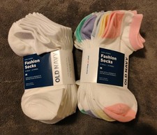 Old Navy Kids Gender-Neutral Fashion Ankle Socks 6-Pack 12 Pairs Size Medium