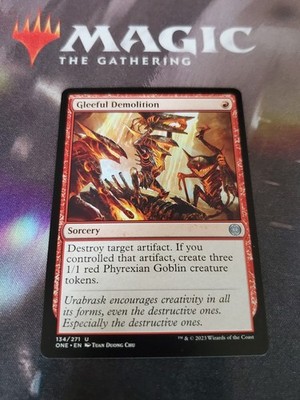 Mtg. 4x Gleeful Demolition. Phyrexia: All Will Be One. Pack Fresh 