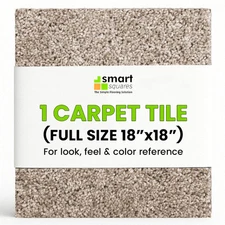 Smart Squares Easy Street 18x18" USA-Made Peel & Stick Carpet Tiles