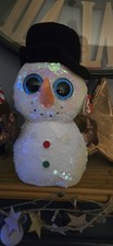 Christmas TY beanie large Flippable Melty Snowman new