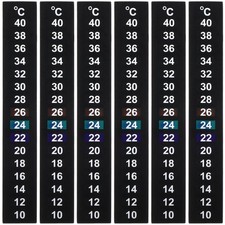 10pcs Traditional Stick-on Digital Temperature Thermometer Strip Degree Display