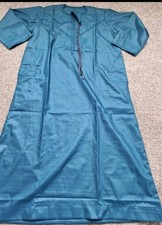 Premium Herren Erwachsene Baumwolle Jubbah, Thobe Kandoora Emarati Grün Größe 60