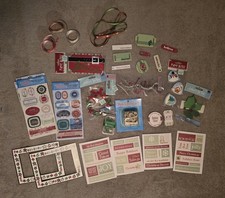 Assortment of Christmas Themed Scrapbooking Embellishments