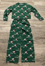 AMERICAN EAGLE SNOOPY CHRISTMAS PAJAMA SET SIZE SMALL