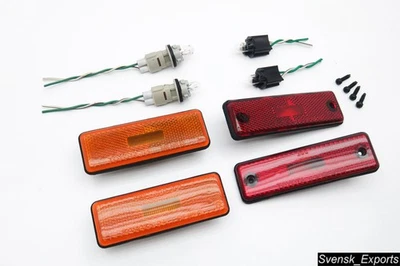 Toyota MR2 MK1 AW11 85-89 OEM Front Rear Side Bumper Marker Reflector Light SET - Bild 1 von 3