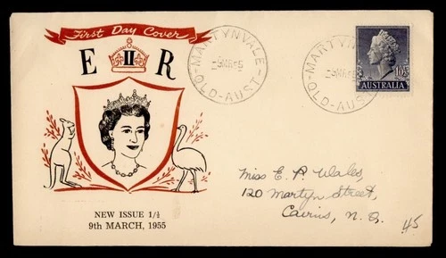 DR WHO 1955 AUSTRALIA FDC QEII R49895