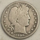 1900 P Barber Half Dollar - 90% Silver