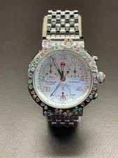 Michele Extreme Fleur 1.27 CT TW Diamond Steel Ladies Quartz Watch MW04A13