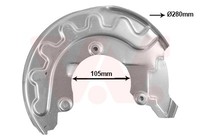 Van Wezel Ankerblech FüR Bremsscheiben Durchmesser-Ø256Mm Vorne Links FüR Seat