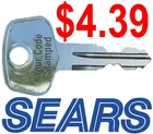 SEARS Replacement Key X-cargo Roof Rack Karrite Ski Carrier Skyline Sportrack XL