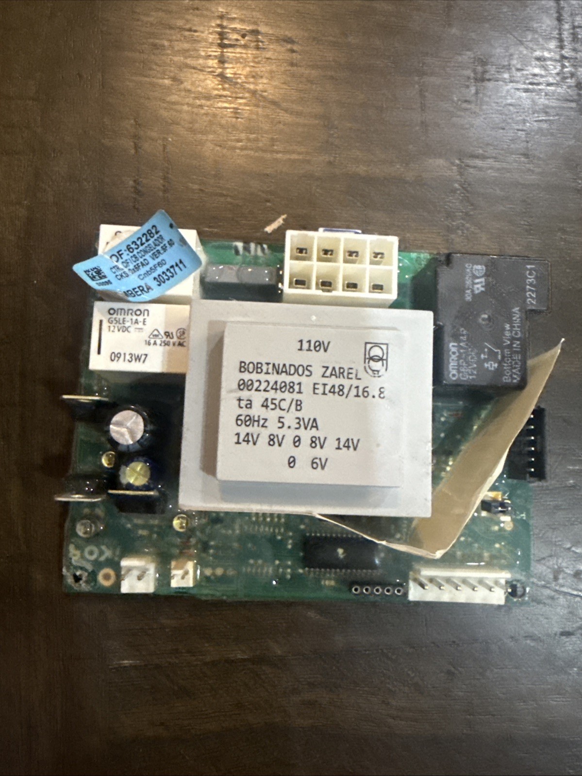 Imbera Control Circuit Board 3033711 Omron Relay CF1 CON 115V MBCIF-110-CON
