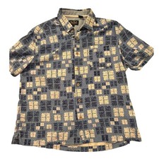 Vintage Nat Nast Luxury Originals short-sleeve camp shirt-lightweight silk blend