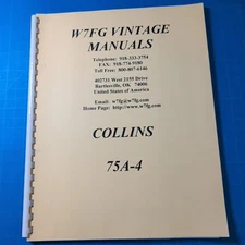 W7FG MANUALS B&W L-1000-A BARKER & WILLIAMSON GROUNDED GRID LINEAR AMPLIER