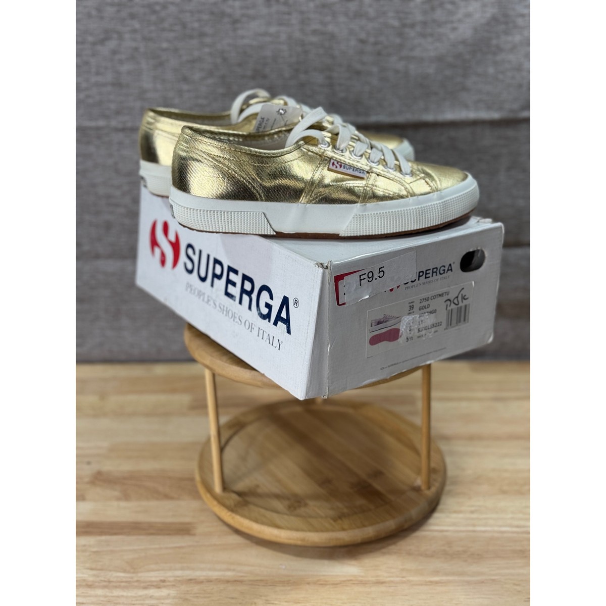 Lilac 2750 Cotmetu Superga 2750 COTMETU Gold Lace Up