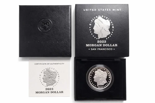 2023 Morgan Silver Dollar with Box and COA