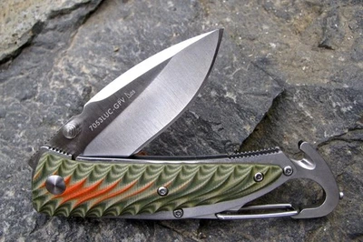 Sanrenmu Gekko Rettungsmesser 8Cr13MoV Gutschneider Glasbrecher 7053 LUC-GPV