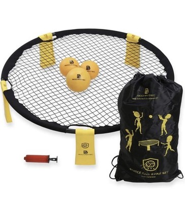 Roundnet Strikeball 3 Strike Ball Spiel Netz Set Kinder Strand Sommer Bochamtec 