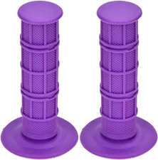 HIAORS 7/8" Purple Handlebar Grips Soft Rubber for Dirt Bikes