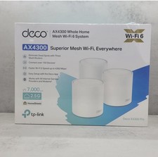 TP-Link Deco AX4300 Pro Dual-Band Wi-Fi 6 Mesh Wi-Fi System 7000SF White 3-Pack  
