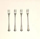 Set Of (4) Wallace Saxon 1910 Sterling Silver Cocktail Seafood Forks 70.4 Grams