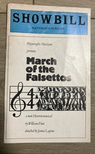 Vintage MARCH OF THE FALSETTOS Playwrights Horizons Showbill Error 2 Covers