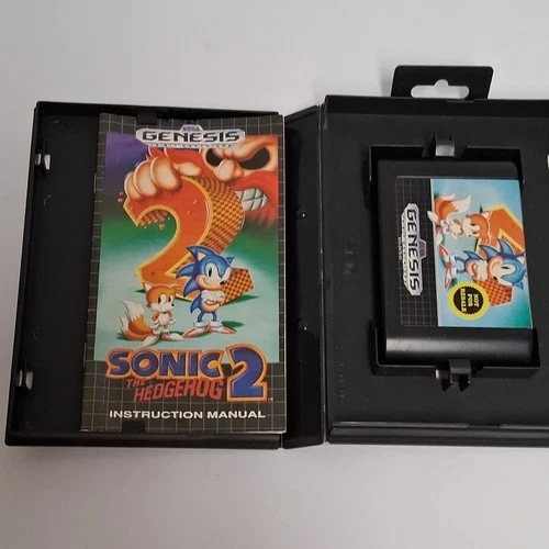 SEGA Sonic the Hedgehog 2 Sega Genesis Not For Resale, Manual & Original Case