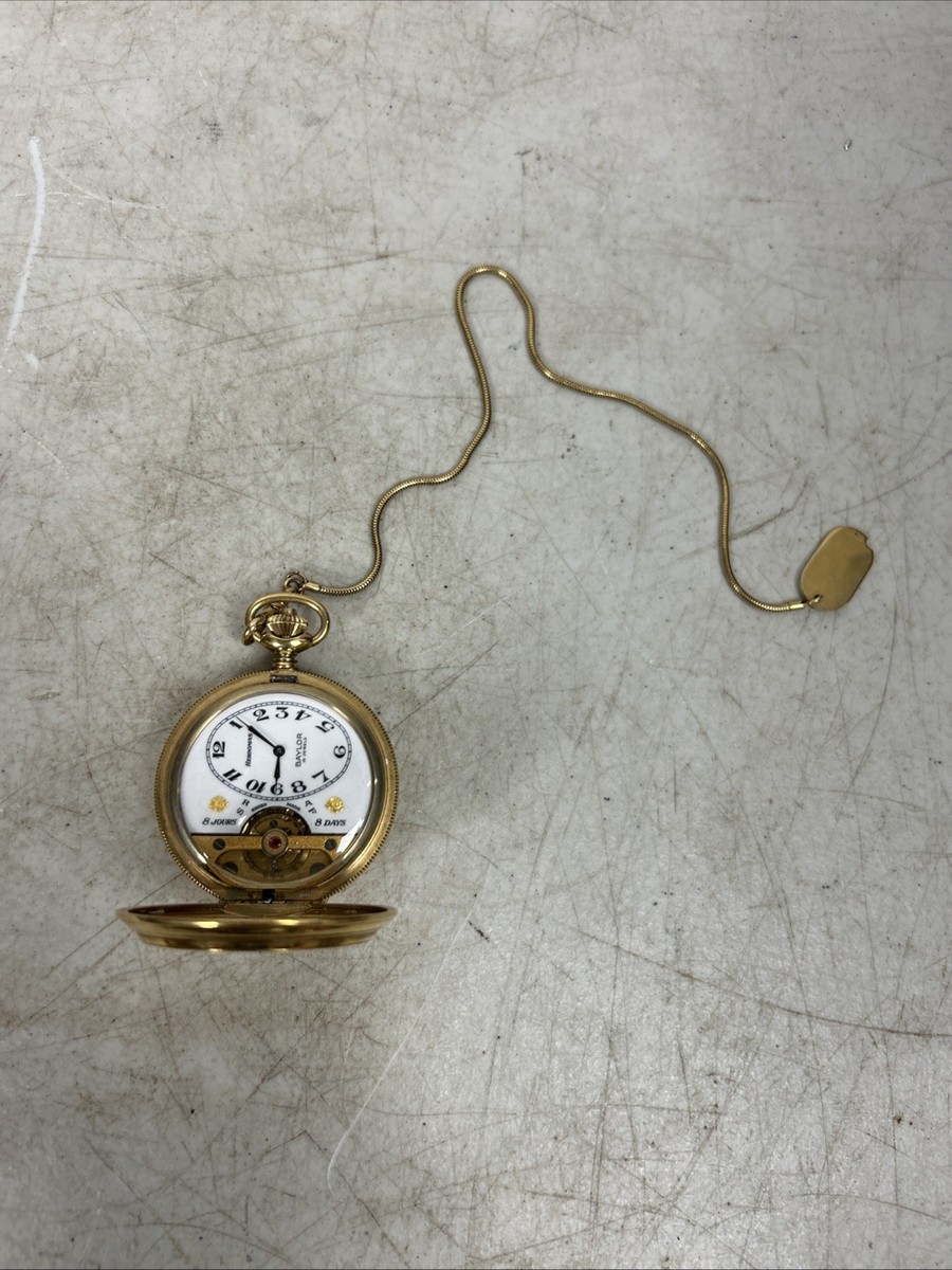 Vintage Hebdomas Baylor 15 Jewel 8 days 8 Jours Swiss Hunter