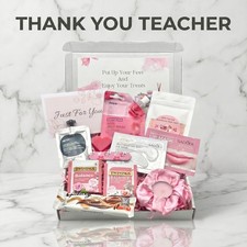 Teacher Gift for Her Letterbox Pamper Hamper Thank You Self Care Gift Box