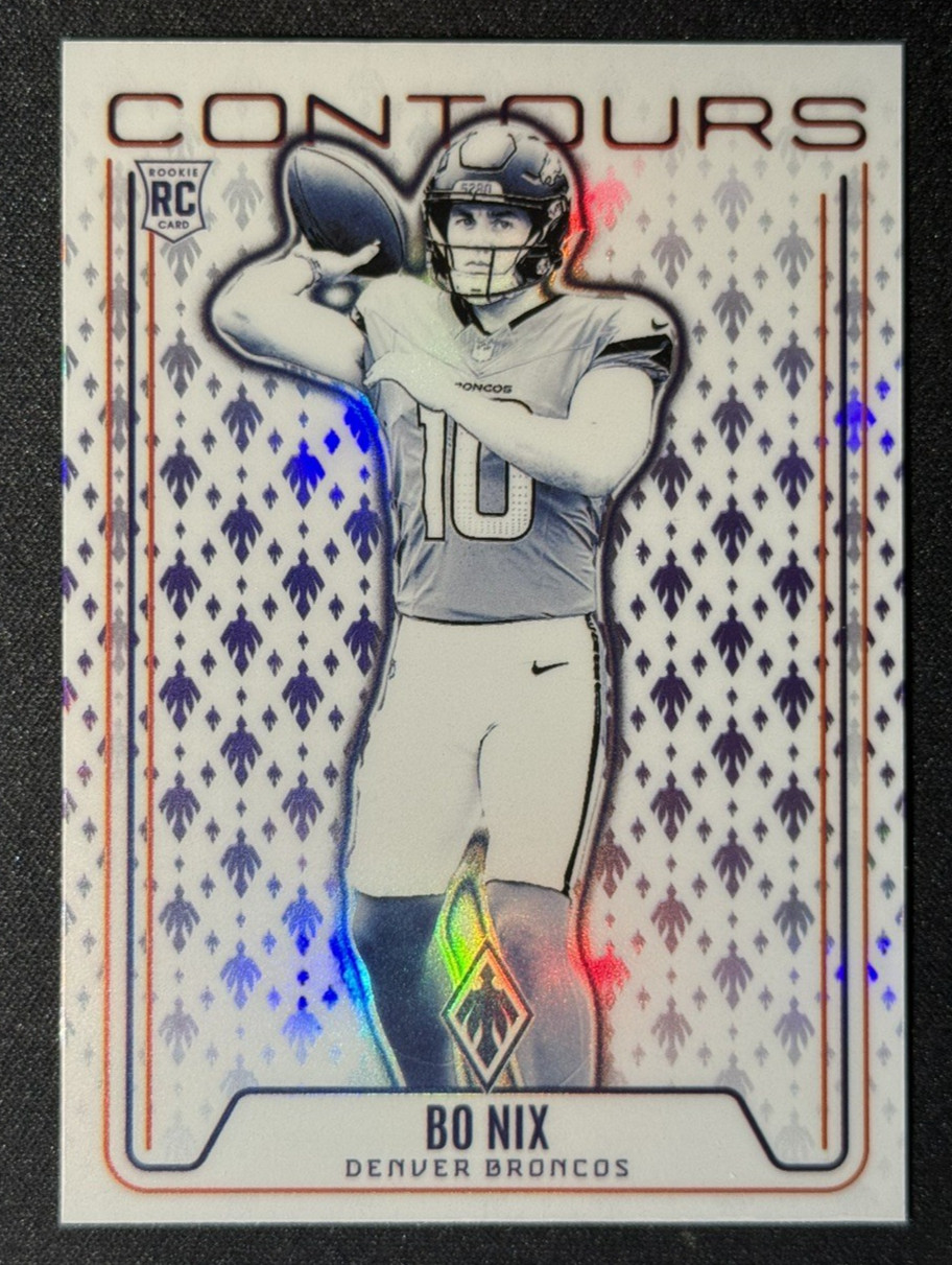 2024 Panini Phoenix - Contours Bo Nix #CON-BNX Purple (RC)
