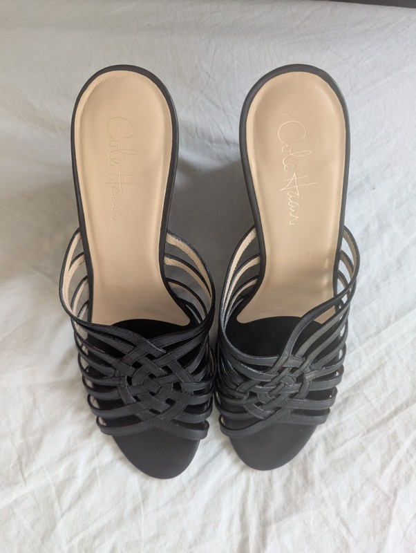 Cole Haan Air Verona Wedge Black Slide - Size 9B