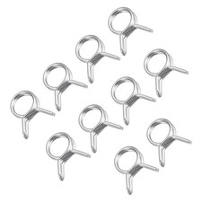 20Pcs 7mm Double Wire Spring Hose Clamp Spring Clip for Repair