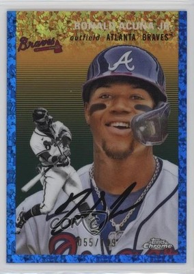 2023 Topps Chrome Platinum Anniversary 55/199 Ronald Acuna Jr #198 0vp1