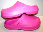 Hello Soho brand croc NEW PINK Rubber Clogs Women's size 11/12 LtWt Comf Strap