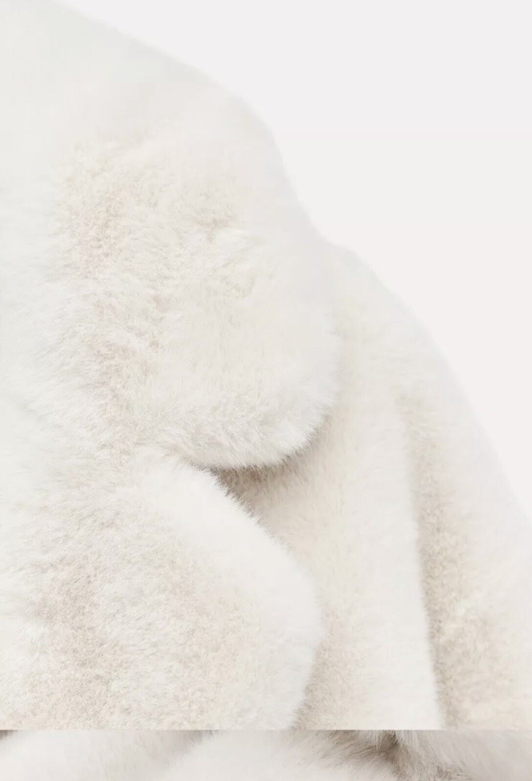 ALTRA CAPPOTTO PELLICCIA SINTETICA CON CINTURA ZARA COLLEZIONE ZW ECRU NUOVO FW24 25 TAGLIA S R. 4360 249