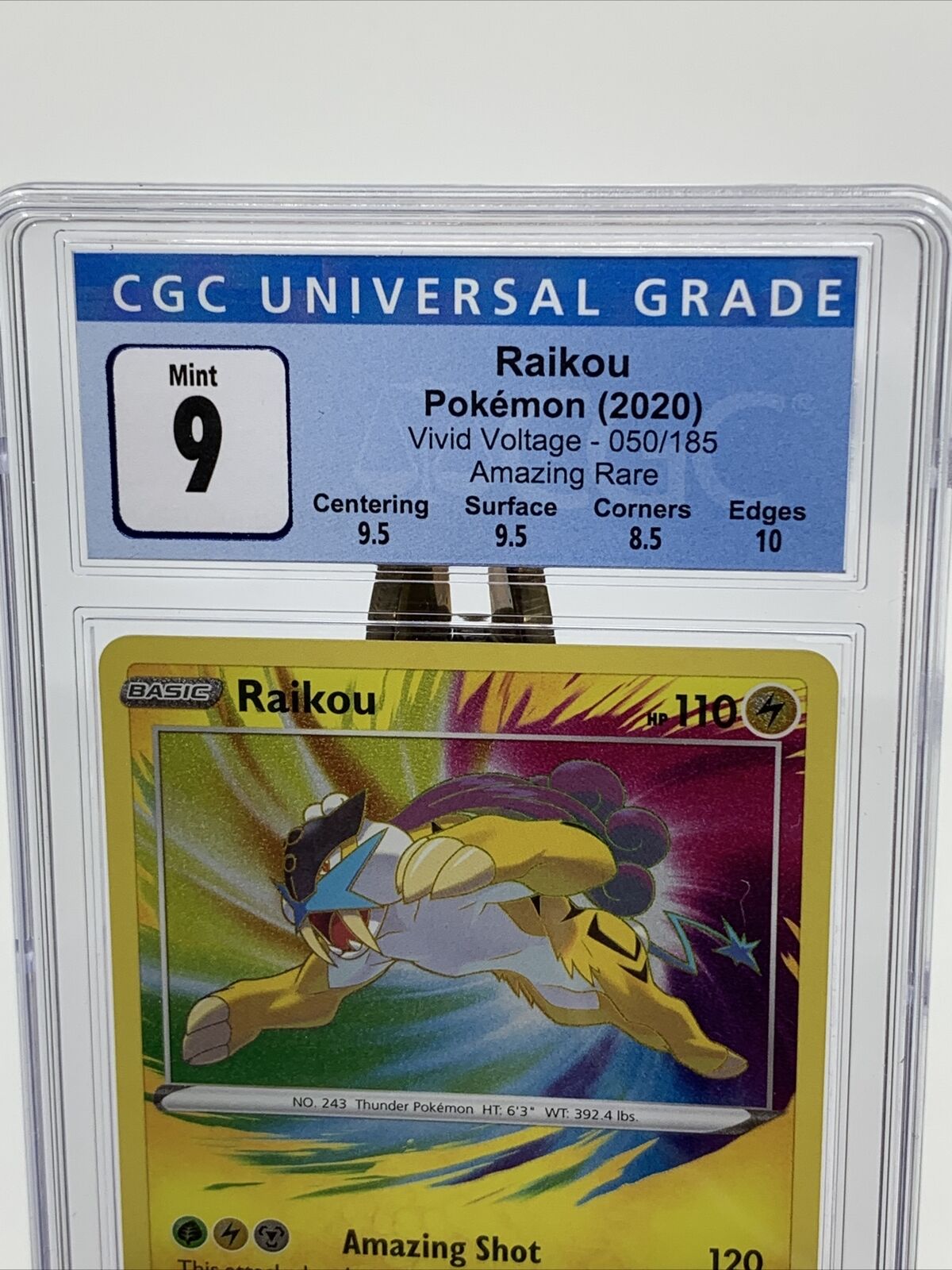 Carta Pokemon Raikou Amazing Rare Original Copag