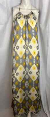 ALEXIS maxi dress Halter neck open back size small silk