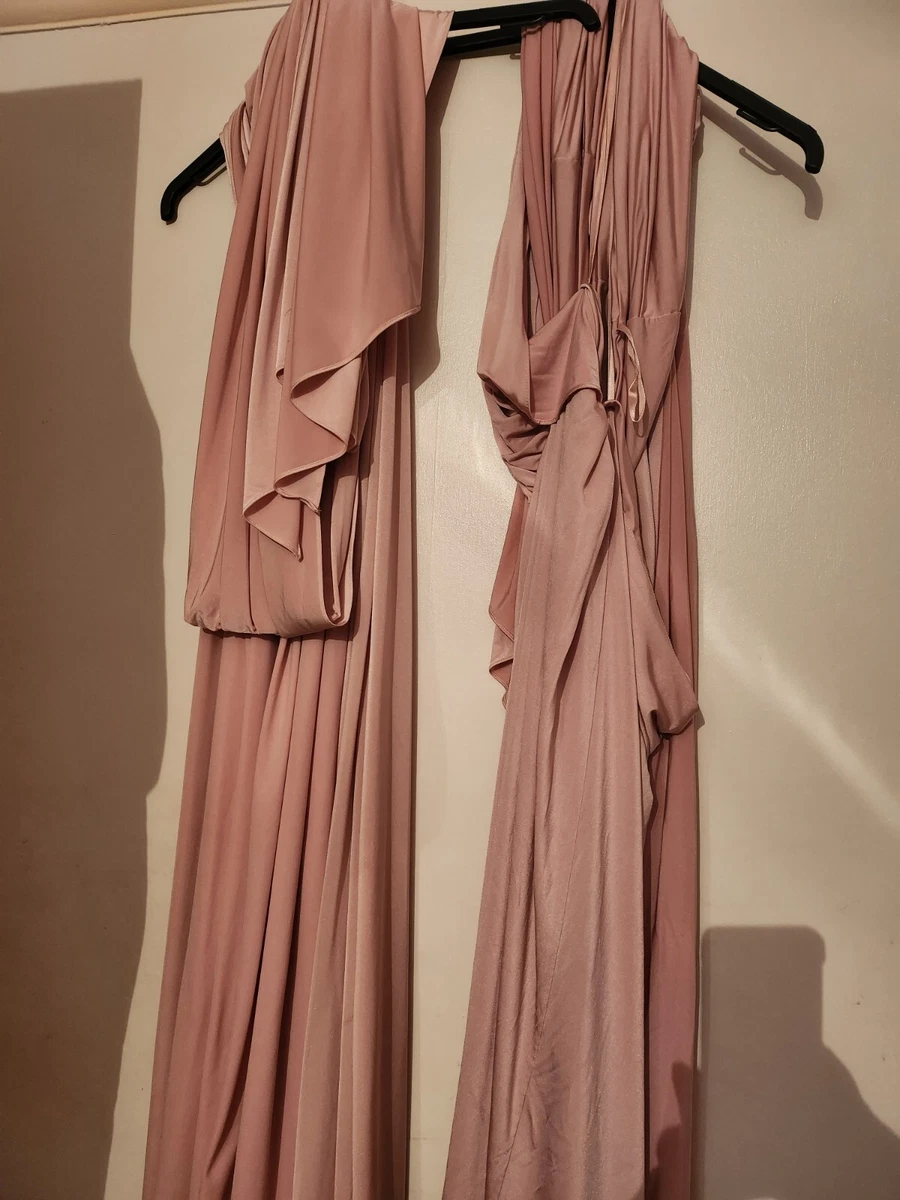 Dusky Pink Full Length Multi way Bridesmaid Dresses. eBay
