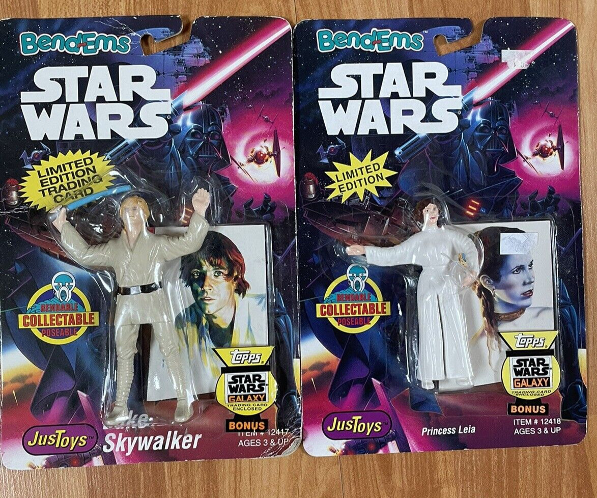 Princess Leia Luke Skywalker Action Figure 1993 New