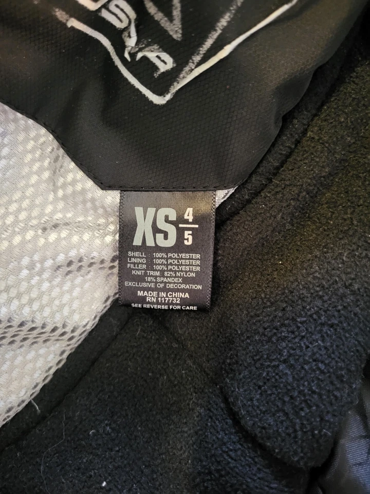 ZeroXposure Coat Boys Size 4/5 Black/Blue Polyester Lined Hooded Zip-up - Image 2 of 4