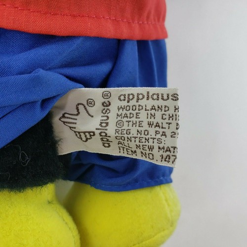 VTG Applause The Enchantment Of Disney MICKEY MOUSE 12" Plush 1980's NEW - Picture 11 of 12