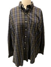 Polo Ralph Lauren Blaire Long Sleeve Button Shirt Green Blue Plaid Horse Logo XL