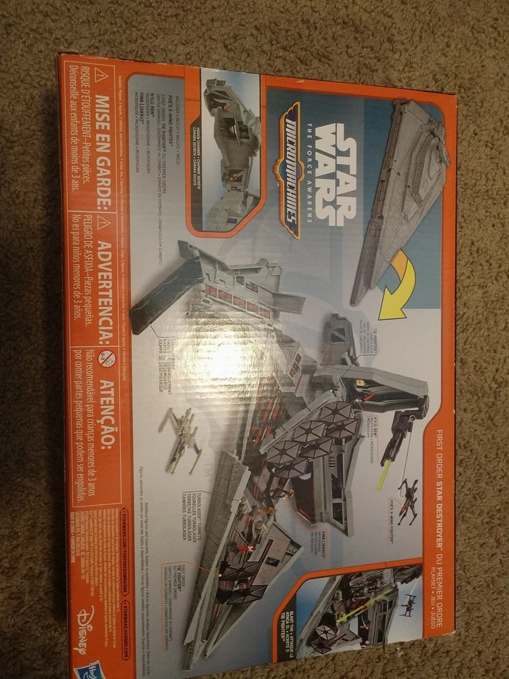 New Star Wars Force Awakens Micro Machines First Order Star Destroyer Set NIB - Image 2 of 2